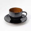コーヒーカップセット　丸　黒